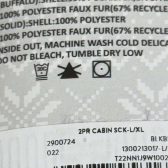 Muk Luks Womens Cabin Socks 2 Pair Pack L/XL 8-10 With Non-Skid Bottom - Picture 6 of 6